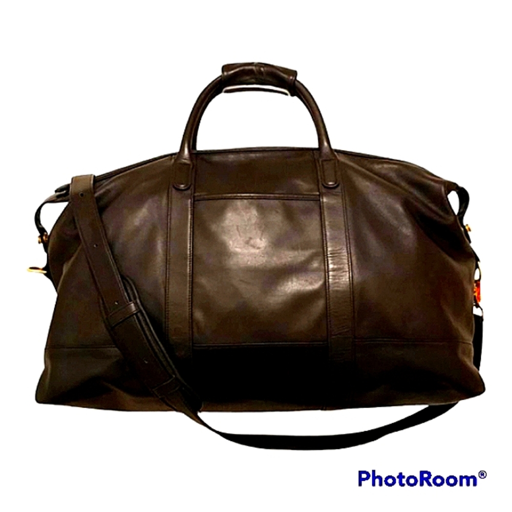 COACH X LEXUS Limit Edition Black Leather Travel Weekender Duffel Authentic EUC - Picture 2 of 16